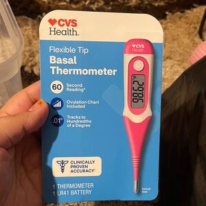 CVS Health Pink Basal Thermometer